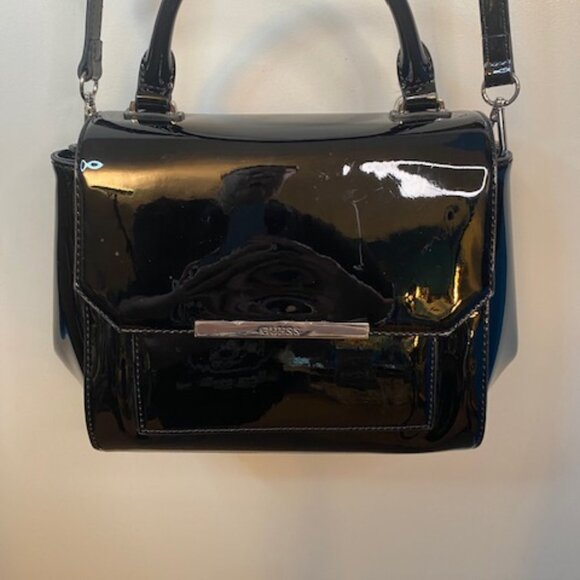 GUESS paten leather Black Bag - Picture 4 of 12